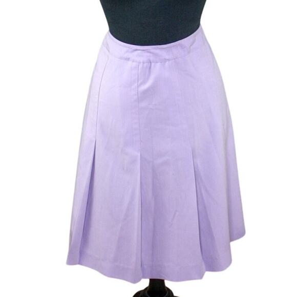 Chadwick's Skirt Lilac Pastel Purple A Line Pleated Knee Length 12T - Picture 1 of 3